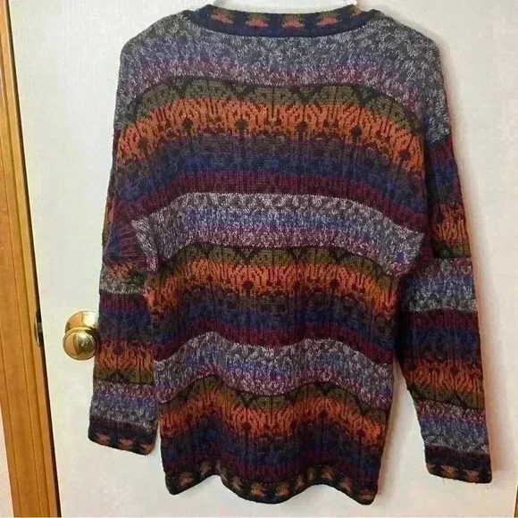 The Alpaca Connection Wool Cardigan Sweater Women Medium Long Sleeve Buttons - Picture 6 of 8